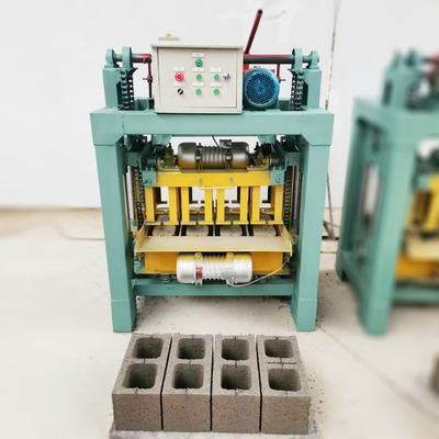 Best Selling Semi-automatic Hollow Concrete Block Brick Making Machine Mechanism for Construction Works