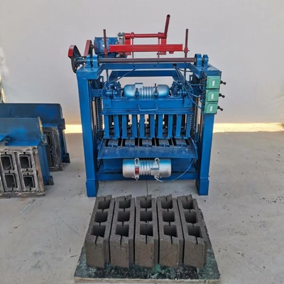 Portable Small Mini Manual diesel Generator Block Brick Making Machinery Hollow Cement Concrete Automatic Mobile Paving