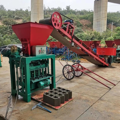 Portable Small Mini Manual diesel Generator Block Brick Making Machinery Hollow Cement Concrete Automatic Mobile Paving