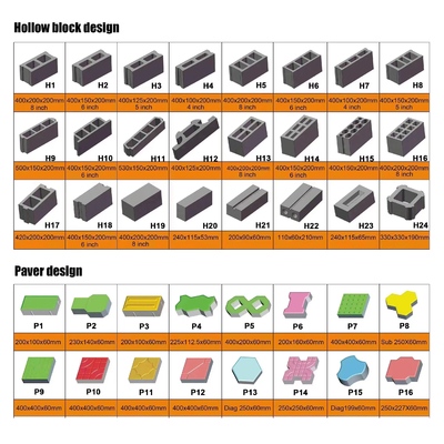 Portable Small Mini Manual diesel Generator Block Brick Making Machinery Hollow Cement Concrete Automatic Mobile Paving