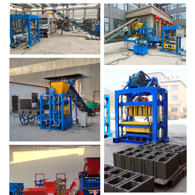 Portable Small Mini Manual diesel Generator Block Brick Making Machinery Hollow Cement Concrete Automatic Mobile Paving