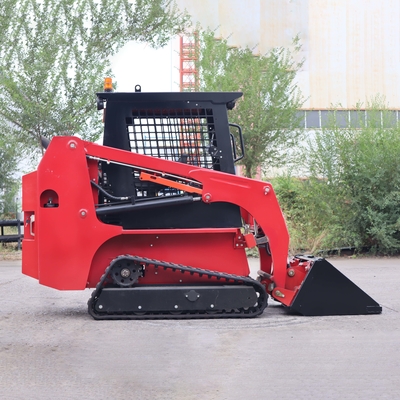 Diesel EPA CE Approved Track Skid Steer Loader Mini Pale Compatte Cingolate with Forestry Mulcher Attachments