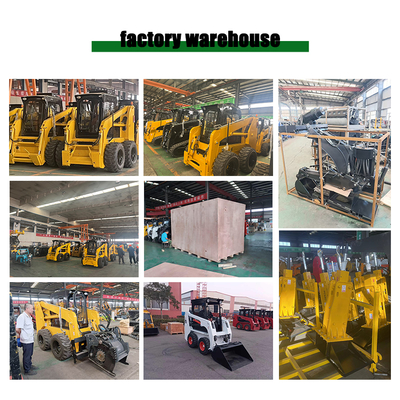 Diesel EPA CE Approved Track Skid Steer Loader Mini Pale Compatte Cingolate with Forestry Mulcher Attachments