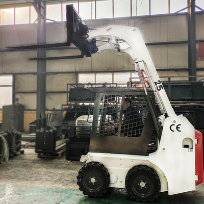 Best Selling Mini Skid Steer Loader with Snow Blower Buckets Mini Skid Steer Snow Blower Garden Mini Crawler Loader