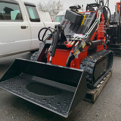 FREE SHIPPING Cheap Mini Skid Steer Loader with Hammer diesel Gasoline Engine Skeed Steer Loader