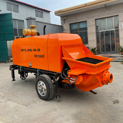 High Efficiency Mini  diesel Concrete Pump  Diesel Concrete Trailer Pump with Remote Concrete Pump   Construction Machinery