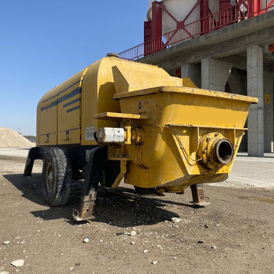 High Efficiency Mini  diesel Concrete Pump  Diesel Concrete Trailer Pump with Remote Concrete Pump   Construction Machinery