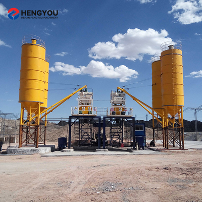 50m3/h 60m3/h Portable Concrete Batch Plant  Fully Automatic  Concrete Batching and Mixing Plant