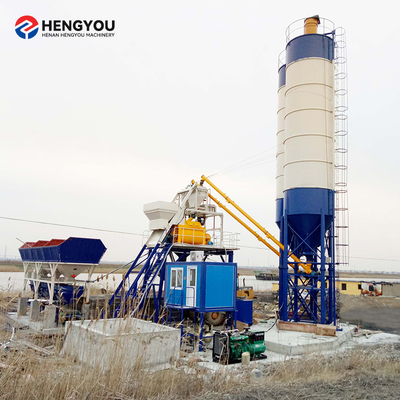50m3/h 60m3/h Portable Concrete Batch Plant  Fully Automatic  Concrete Batching and Mixing Plant