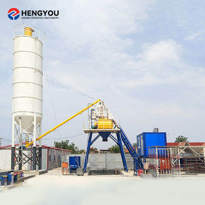 50m3/h 60m3/h Portable Concrete Batch Plant  Fully Automatic  Concrete Batching and Mixing Plant