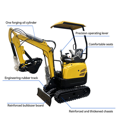 Discount Offer 1 Ton Mini Excavator Mini Excavator Cheap Mini Excavator for Construction Work