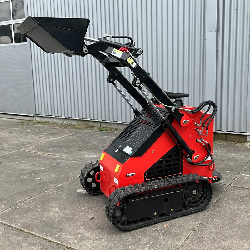 Free Shipping! Mini Diesel Wheel Loader with Pallet Fork and Snowplow Skid Steer Drive 5 Ton Rated Load Bucket Attachment