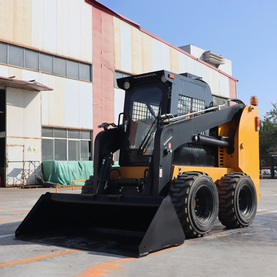 Best Selling Mini Skid Steer Loader with Snow Blower Buckets Mini Skid Steer Snow Blower Garden Mini Crawler Loader