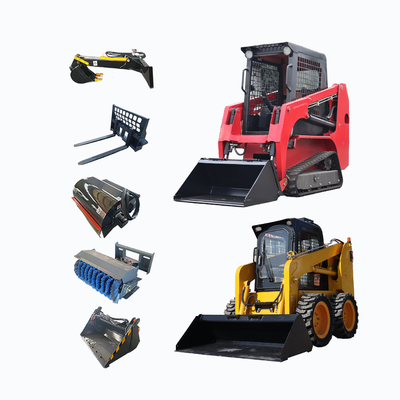 EPA CE Diesel Large Skid Steer Loader Powerful Track Agricultural Mini Skid Steer Loader with Forestry Mulcher Attachments