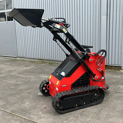 Free Shipping! Mini Diesel Wheel Loader with Pallet Fork and Snowplow Skid Steer Drive 5 Ton Rated Load Bucket Attachment